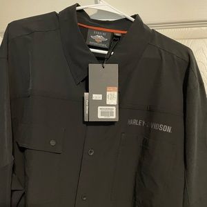 Harley Davidson Long Sleeved Button Up